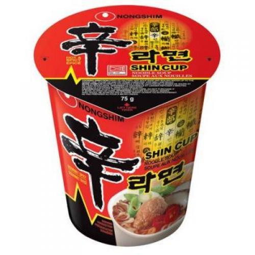 Nongshim Shin Cup Noodle Hot Spicy Flavor Instant Noodle Hot