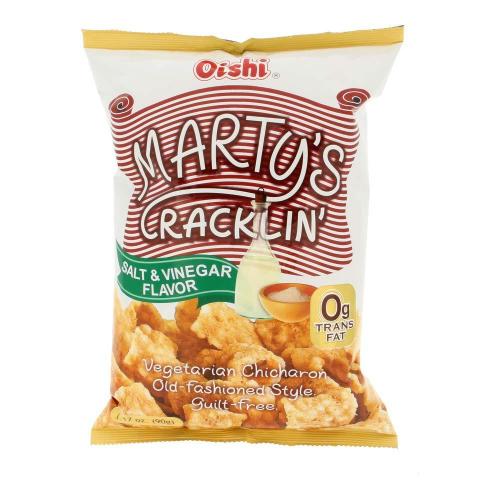 Oishi - Martys Cracklin Spicy Vinegar Flavored 90g