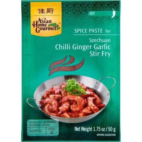 AHG Spice Paste - Szechuan Chilli Ginger Garlic Stir Fry 50 g
