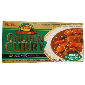 S&B - Golden Curry Medium Hot Sauce ( No Meat Contained) 220 g